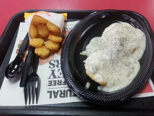 Quite possibly the best fast food biscuits and gravy i've had the pleasure of trying!!