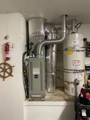 New HVAC system in garage