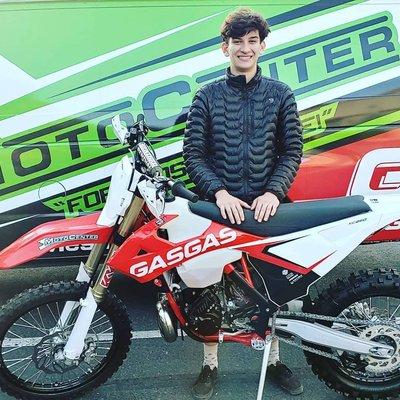 Logan and his new GasGas XC250