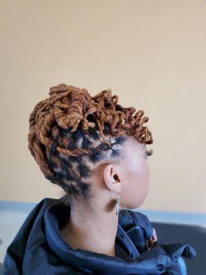 Loc updo