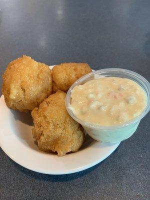 Hush Puppies and Tartar Sauce