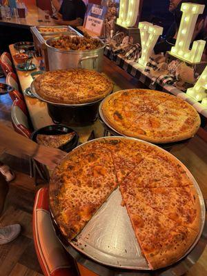 Pizza & chicken finger & fries