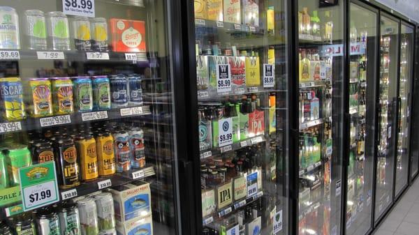 Come see our beer selection. We love local brews!