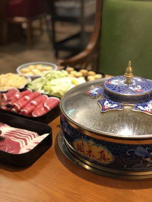 Our hot pot feast!