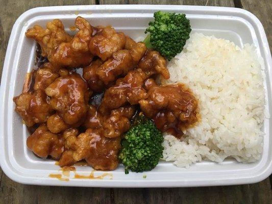 C12 General Tso's chicken, at Moon Star in Lake  Luzerne, NY.