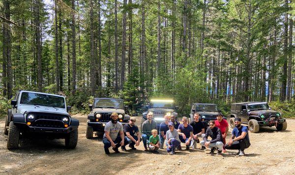 Team Tiki Jeep day in Tahuya, WA 2021!