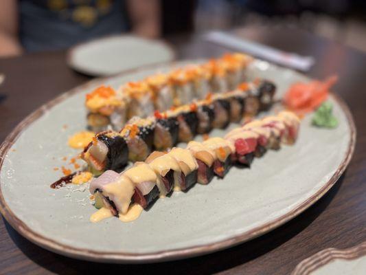 Sushi- requested no rice (sashimi style rolls), just wrapped in seaweed