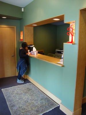 Main front desk.