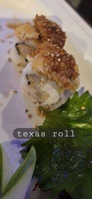 Texas roll, already half eaten