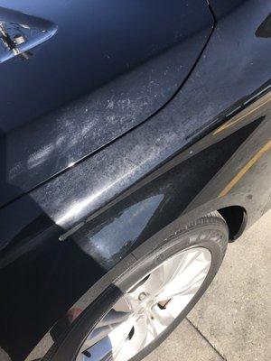 CHEAP WAX THEY PLACED ON MY CAR RUINED THE PAINT" COMPLETELY STICKY & WANT COME OFF!