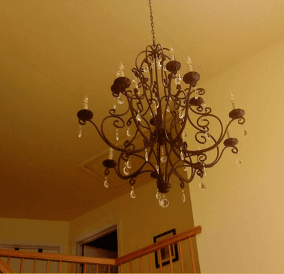 New Chandelier Installation