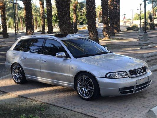 2001 Audi S4 B5 avant 2.7 Bi-Turbo Serviced for the last ten years at Top Notch Auto.