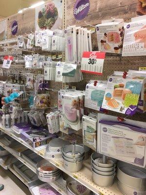 Good selection of cake decorating supplies