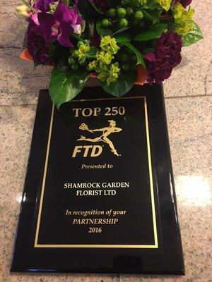 We've been ranked among the top 250 florists nationwide!