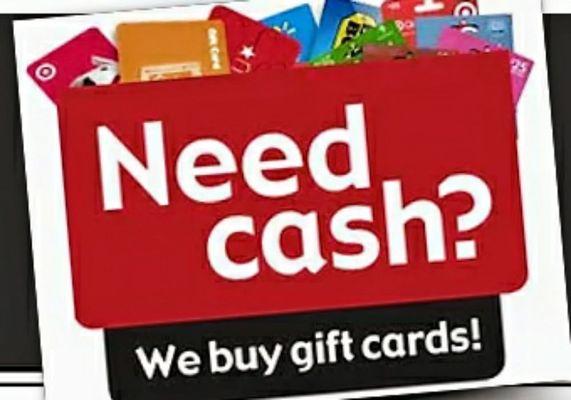 Need cash? Sell unwanted Gift Cards for up to 90% cash value, with same day payouts! Visit us online today...