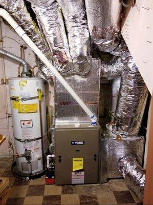 Los altos installation of gas furnace with coil and ducts