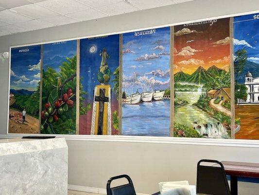 Mural of Latin American Landscapes