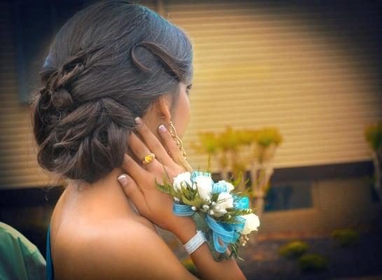 Prom updo done by Allure