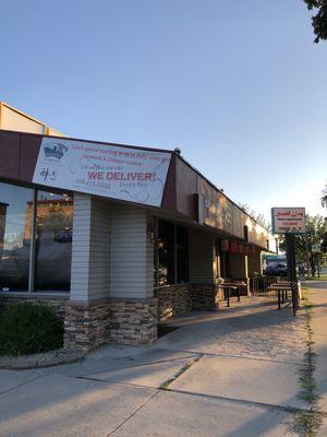 Sushi Joy is located on the site of a former Denny's.