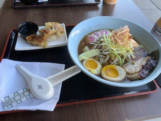 Shoyu Ramen and Gyoza