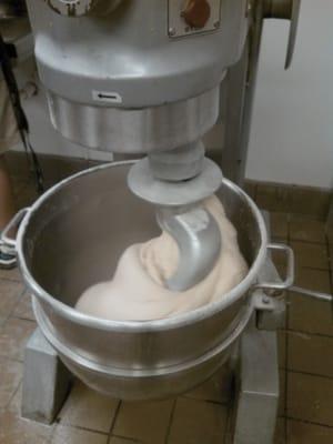 We mix dough fresh EVERY DAY