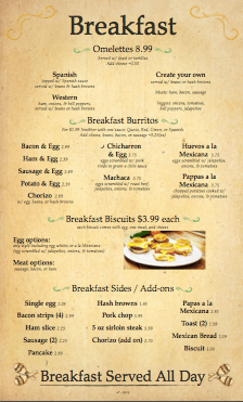 Breakfast Served All Day!