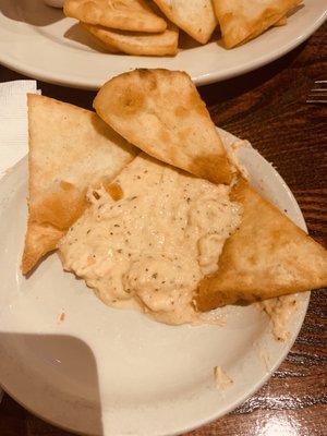 Shrimp & crab dip with pita chips