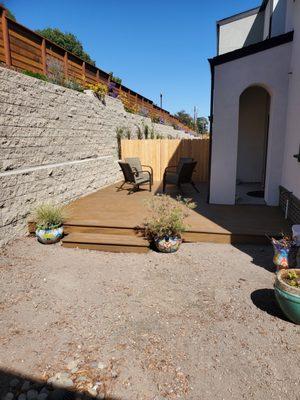 Backyard deck