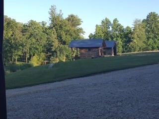 Two of the smaller cabins that sit on the lake; 06/06/16