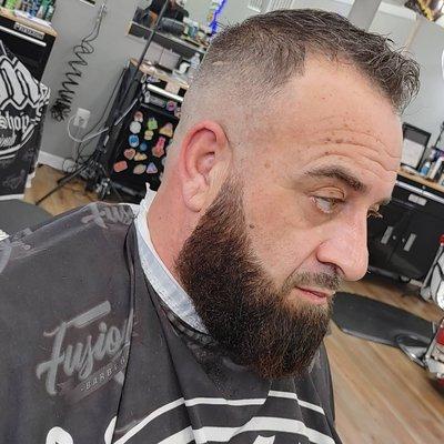 High Bald Fade with Beard!