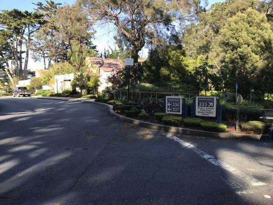 Driveway to 335 in Alta Mesa Professional Center