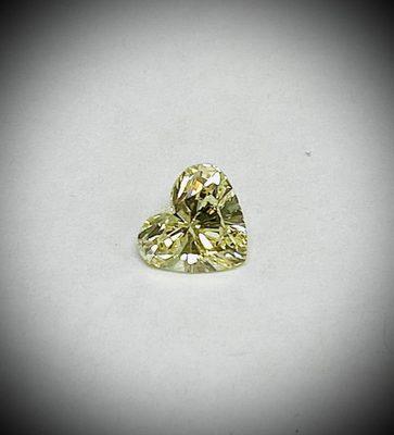 Natural Fancy Yellow Heart Diamond.