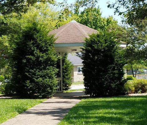 gazebo on the north end