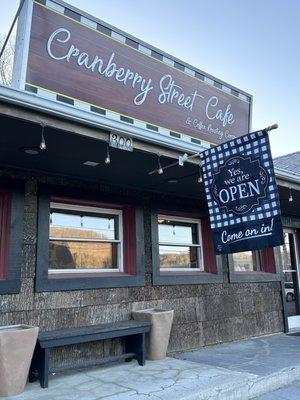 Front door to the restaurant