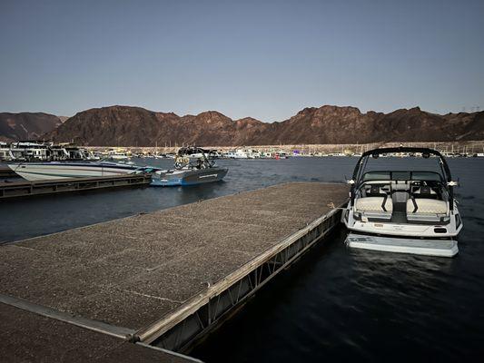 Dock leaving restaurant