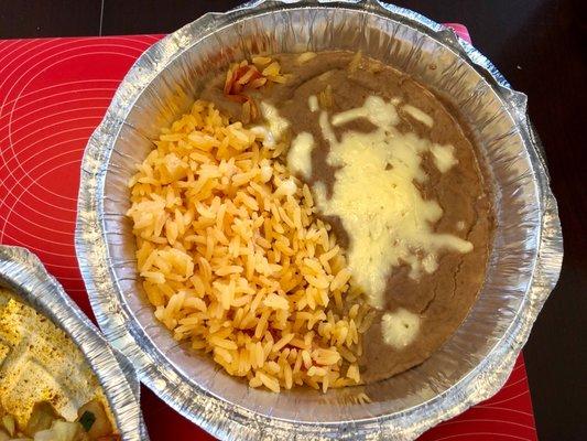 Rice and Refried Beans