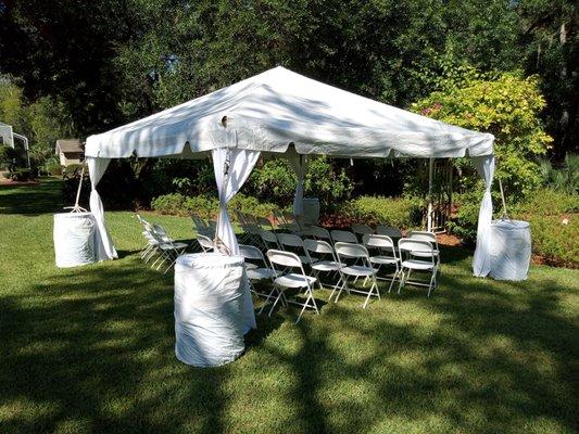 15X15 Tent with Leg Skirts