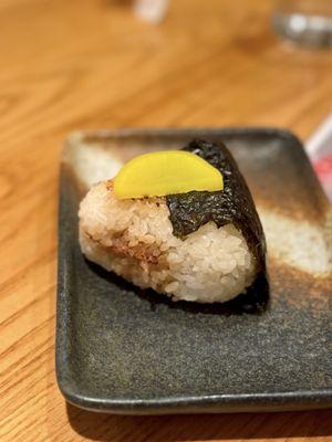 Bonito yaki onigiri - grilled rice ball with bonito