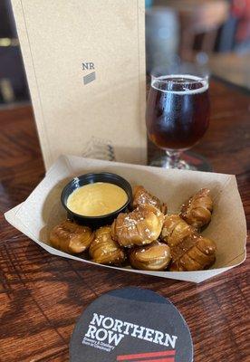 Pretzels with beer cheese