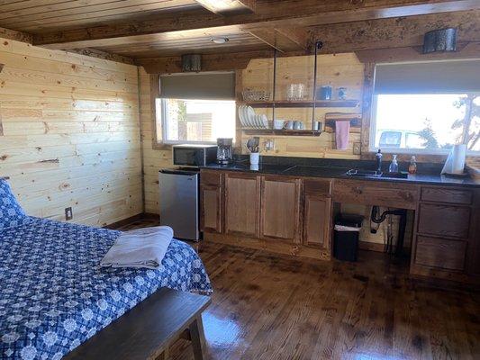 Juniper Bed and Kitchen area