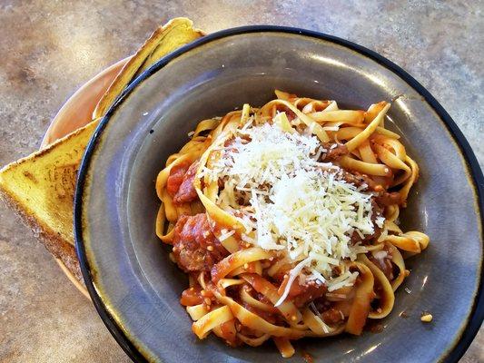 Chicken Parmesan dinner.