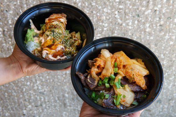 Salmon and Galbi Bowls