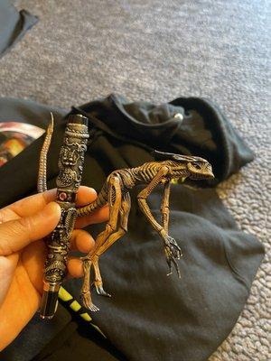 Chinese heavy $8 pen and AVP toy