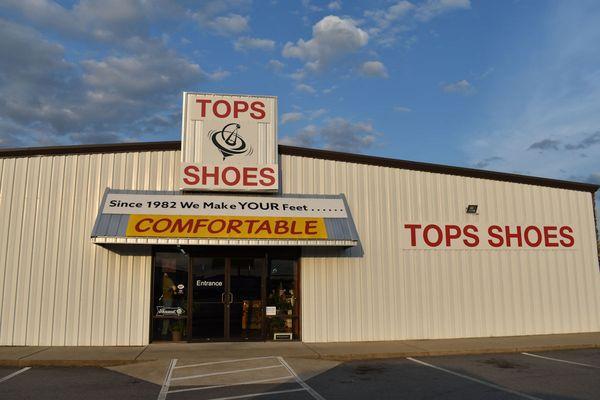 Tops Shoes! We make your feet comfortable.