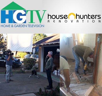 Behind the scene plumbing work at a single family home in California for HGTV's hit series,  House Hunters Renovation.