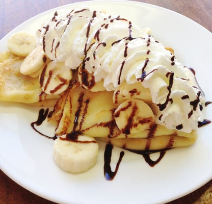 Bananas & Cream Crepes, another weekend feature!