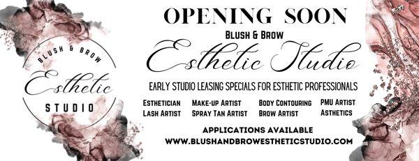 Coming Soon!
Blush and Brow Esthetic Studio!
Permanent Make Up, Micro needling, Skincare and so much more!