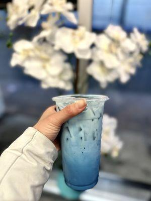 Butterfly Pea Milk Tea