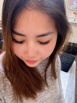 Beautiful eyelash extensions