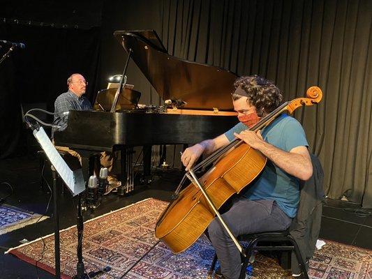 Cellist Franklin Keel with pianist Dr. Daniel Weiser